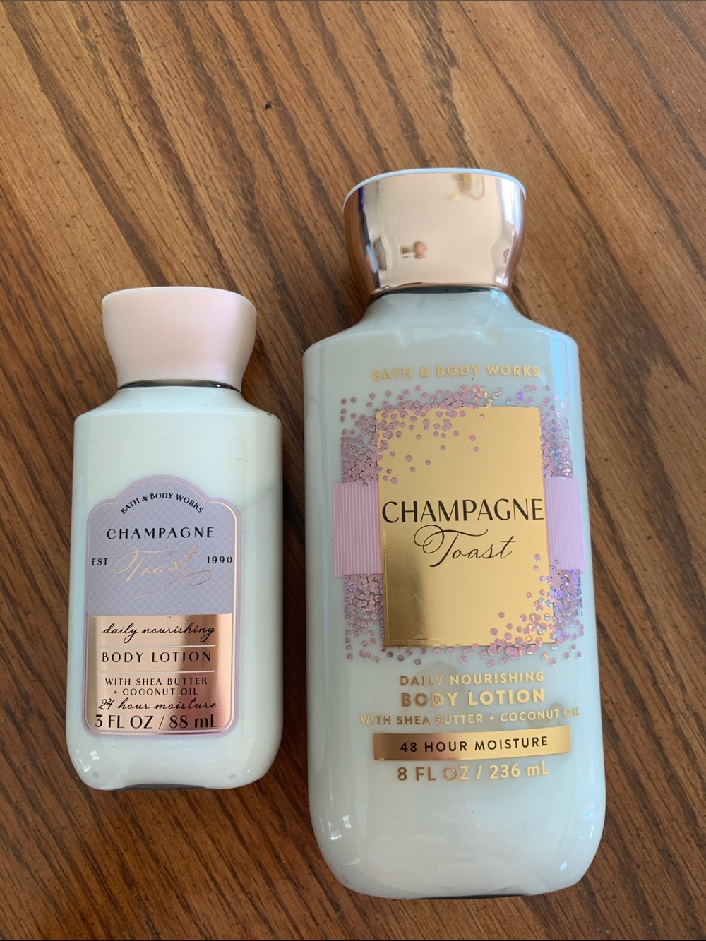 Bath & Body Works Champagne Toast Body Lotion Duo - Light Pink & Cream - Picture 10 of 10